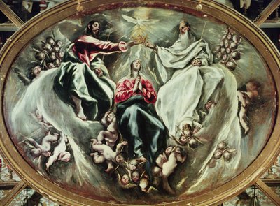 Coronation of the Virgin, 1597-1603 by El Greco